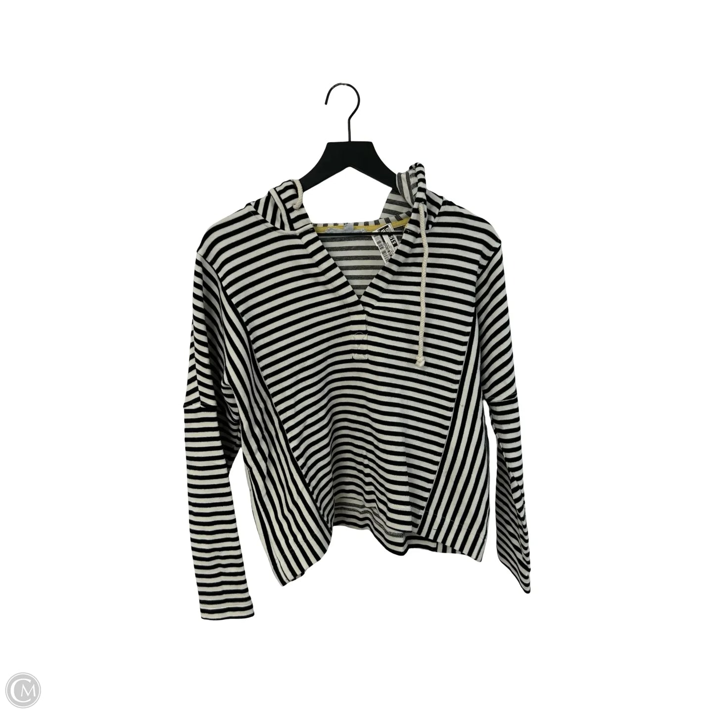 Sweatshirt Hoodie By Jane And Delancey In Striped Pattern, Size: M