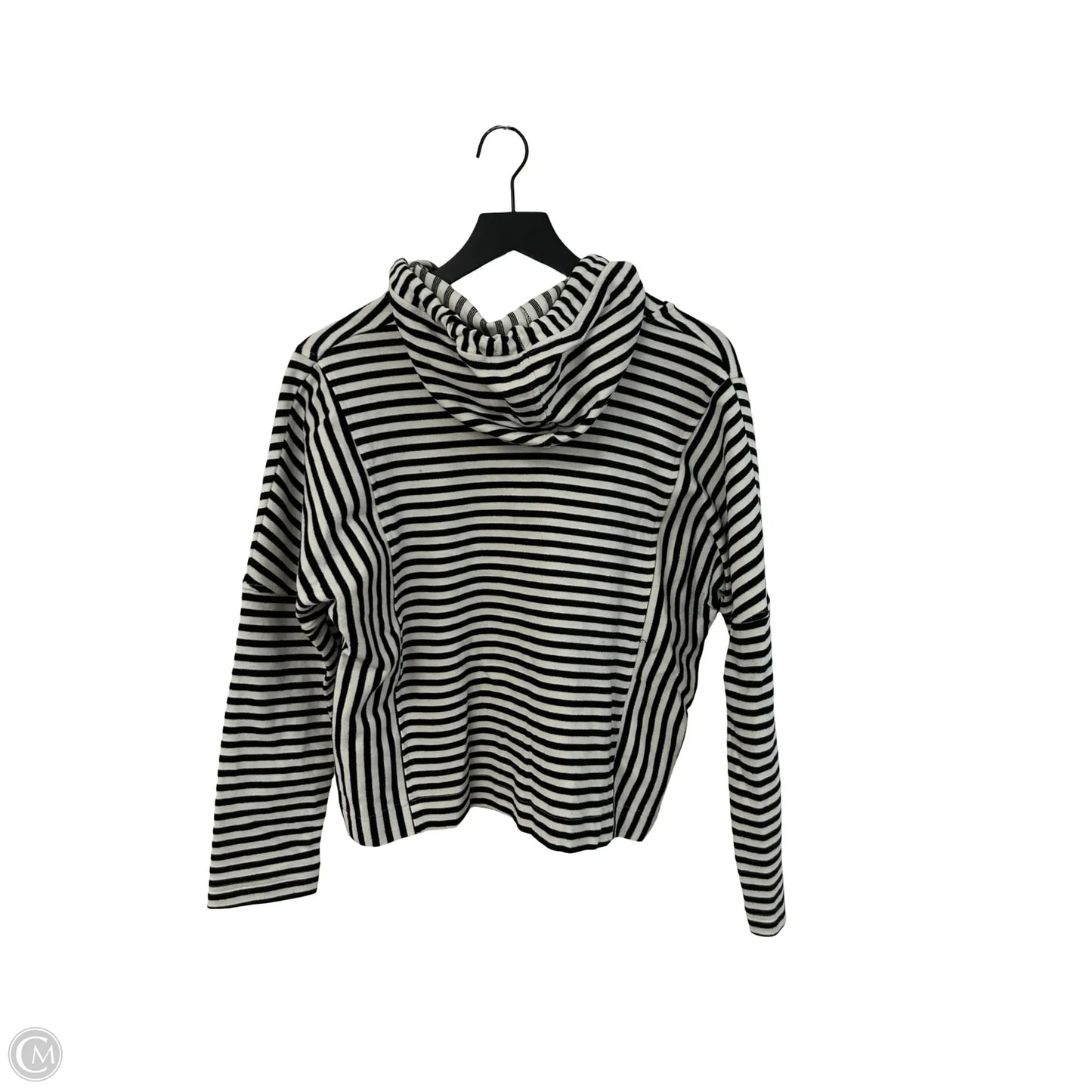 Sweatshirt Hoodie By Jane And Delancey In Striped Pattern, Size: M
