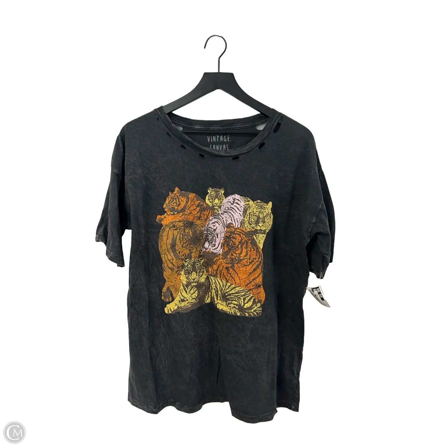 Top Short Sleeve By Clothes Mentor In Grey, Size: S