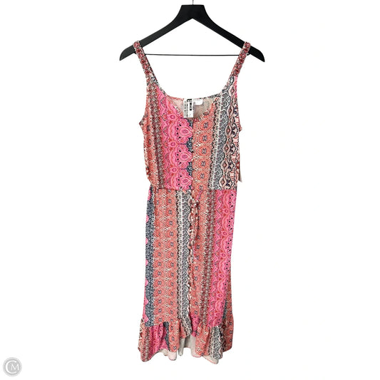 Dress Casual Midi By Clothes Mentor In Multi-colored, Size: M