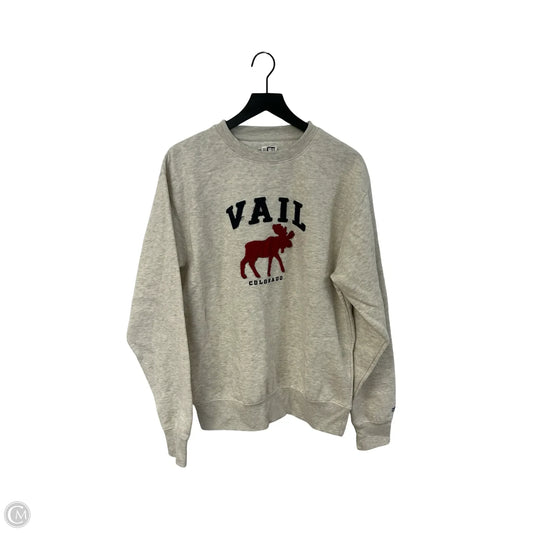 Sweatshirt Crewneck By Blue 84 In Grey, Size: M