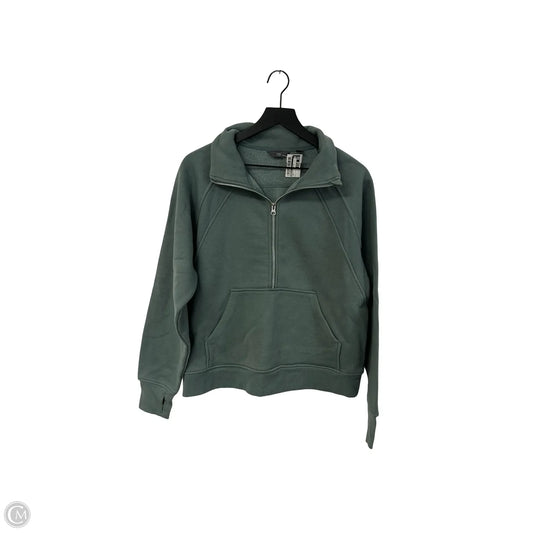 Sweatshirt Collar By Danskin In Green, Size: L