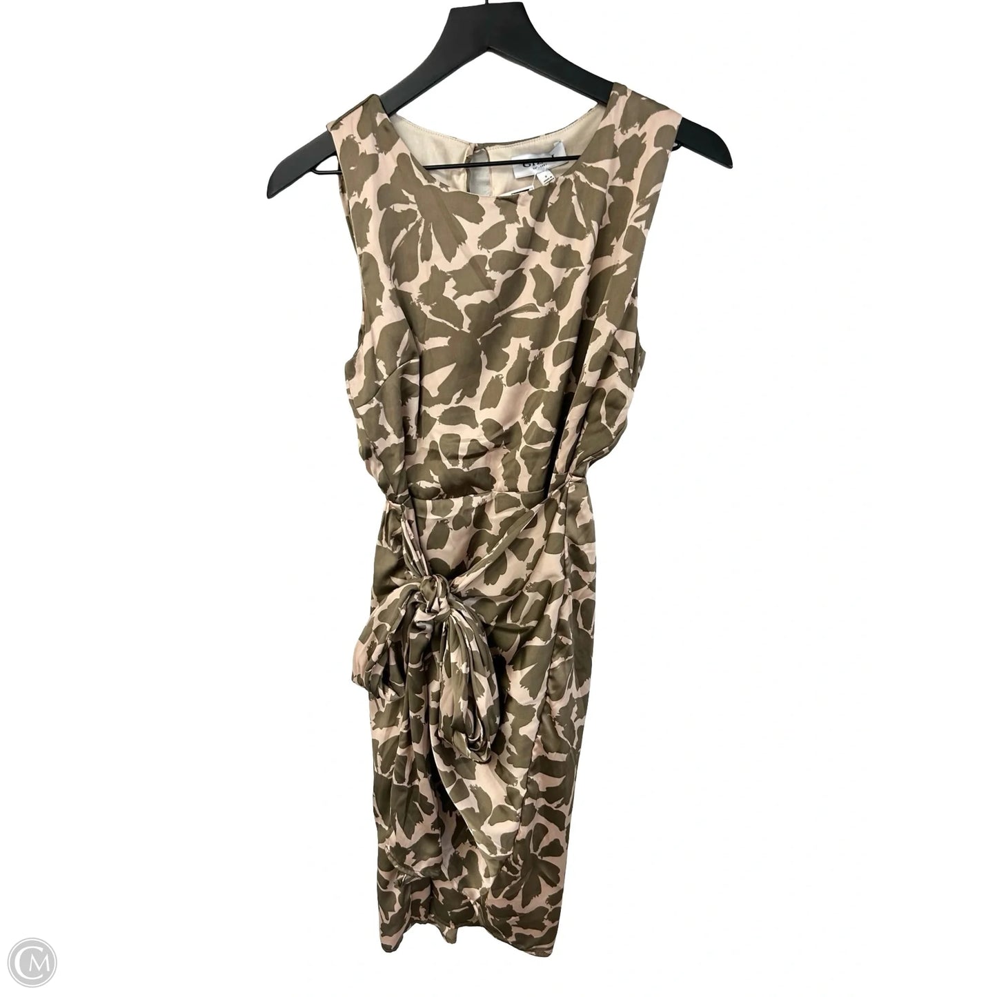 Dress Casual Short By Gilli In Green & Tan, Size: S
