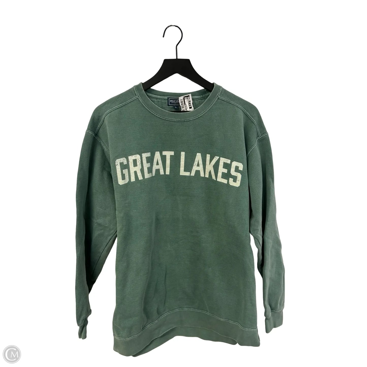 Sweatshirt Crewneck By Clothes Mentor In Green, Size: L