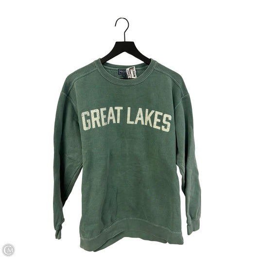 Sweatshirt Crewneck By Clothes Mentor In Green, Size: L