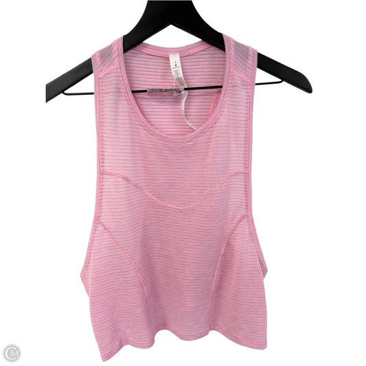 Athletic Tank Top By Lululemon In Pink, Size: 6