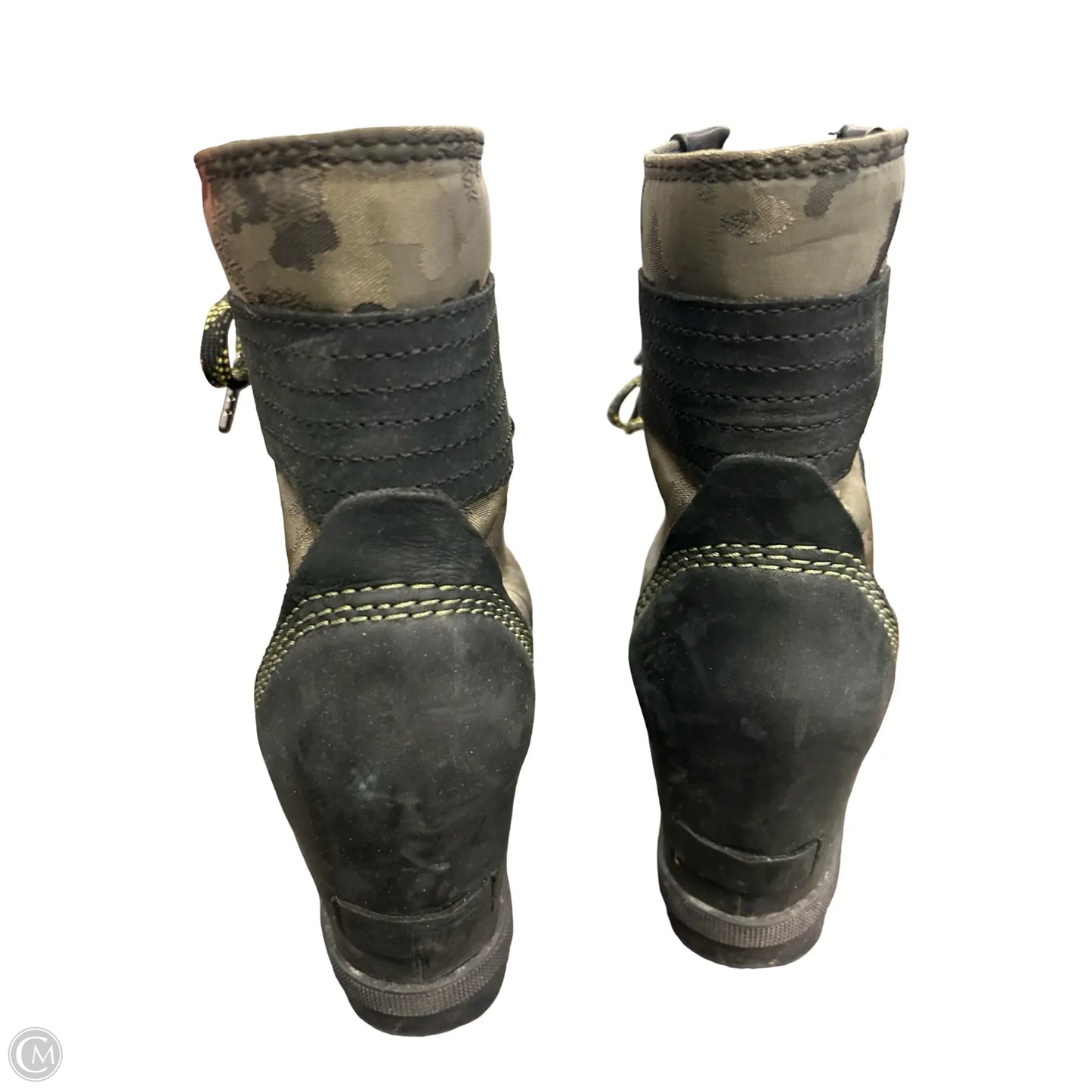 Boots Ankle Heels By Sorel In Green, Size: 8