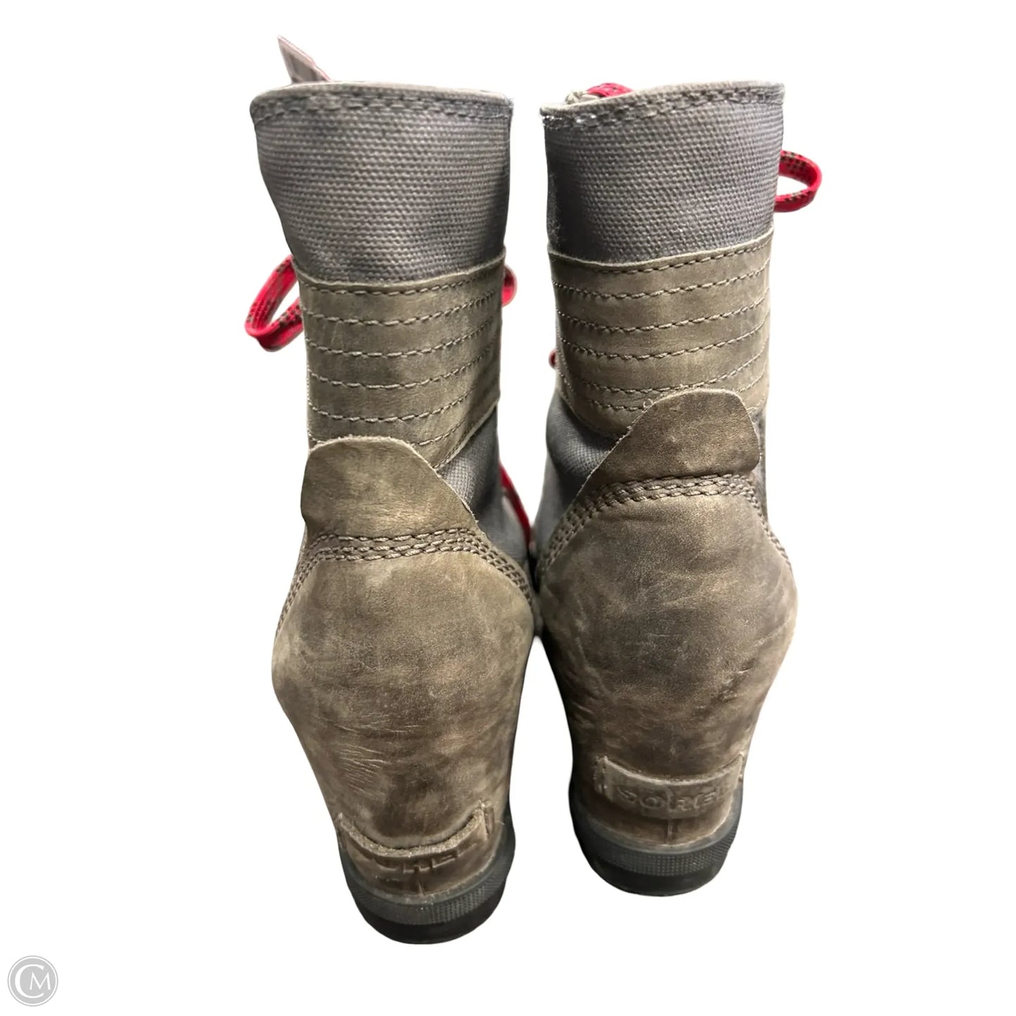 Boots Ankle Heels By Sorel In Grey, Size: 8.5