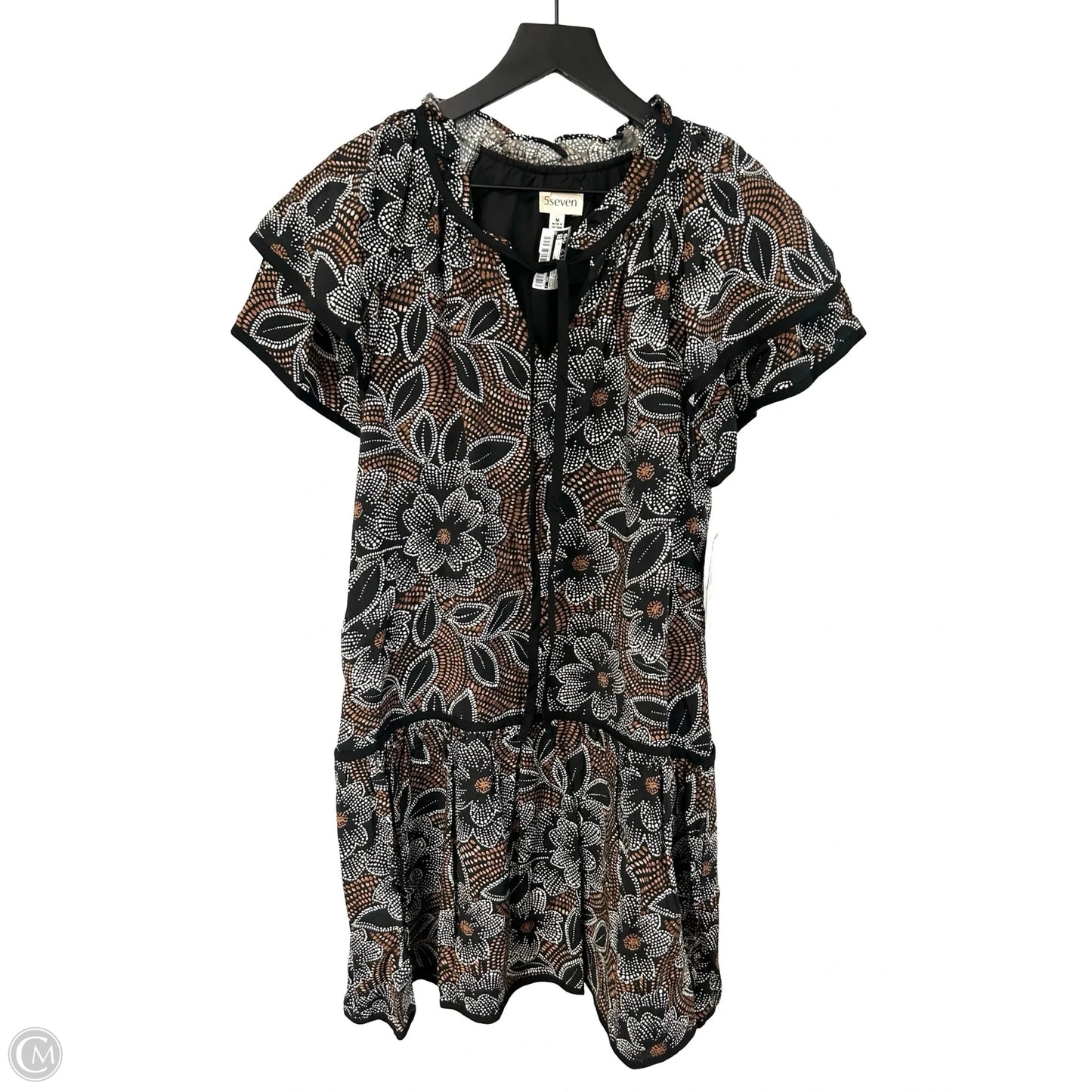 Dress Casual Short By Cmc In Black & Brown, Size: M