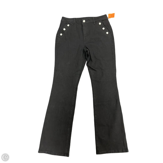 Jeans Straight By D Jeans In Black Denim, Size: 10