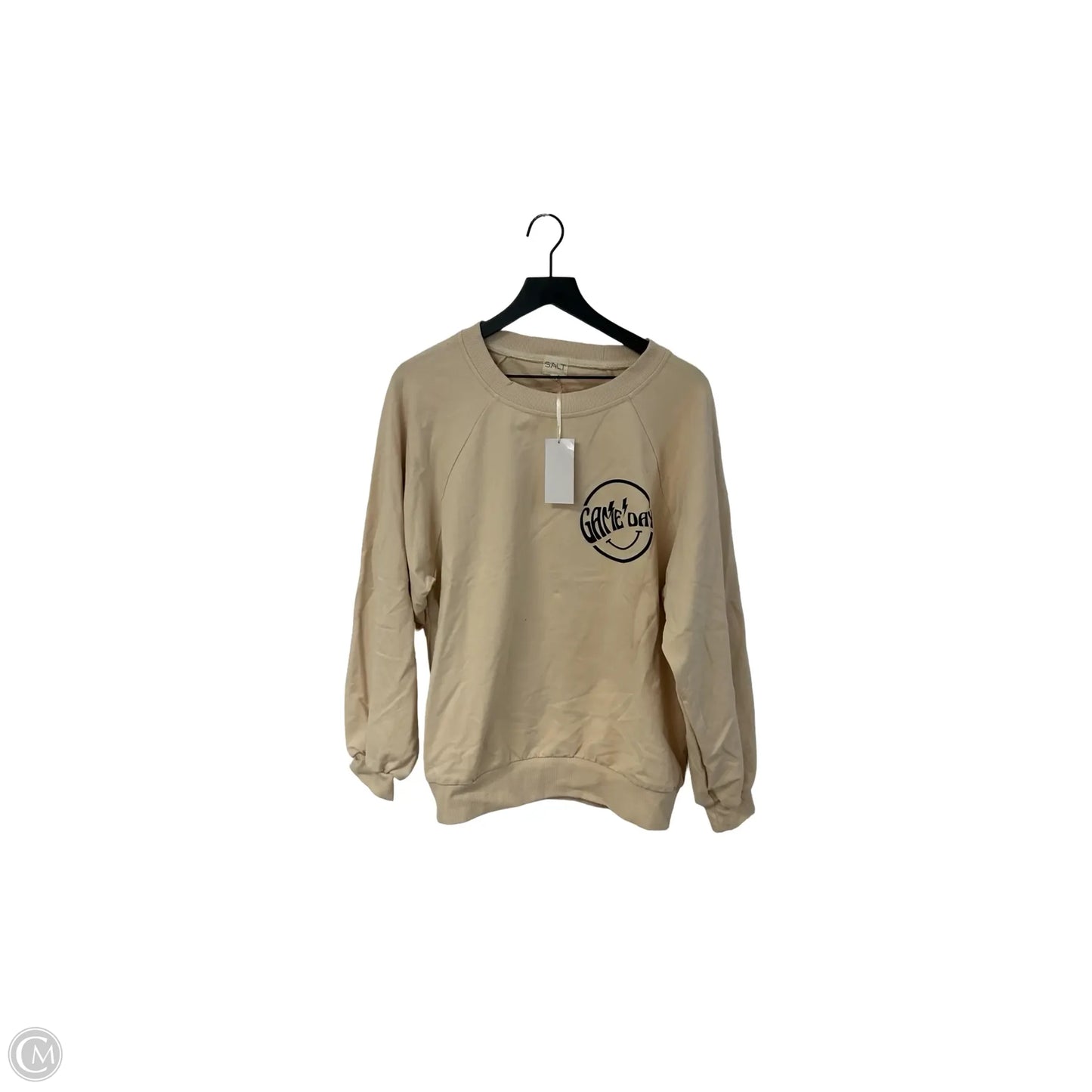 Sweatshirt Crewneck By Clothes Mentor In Cream, Size: Xl
