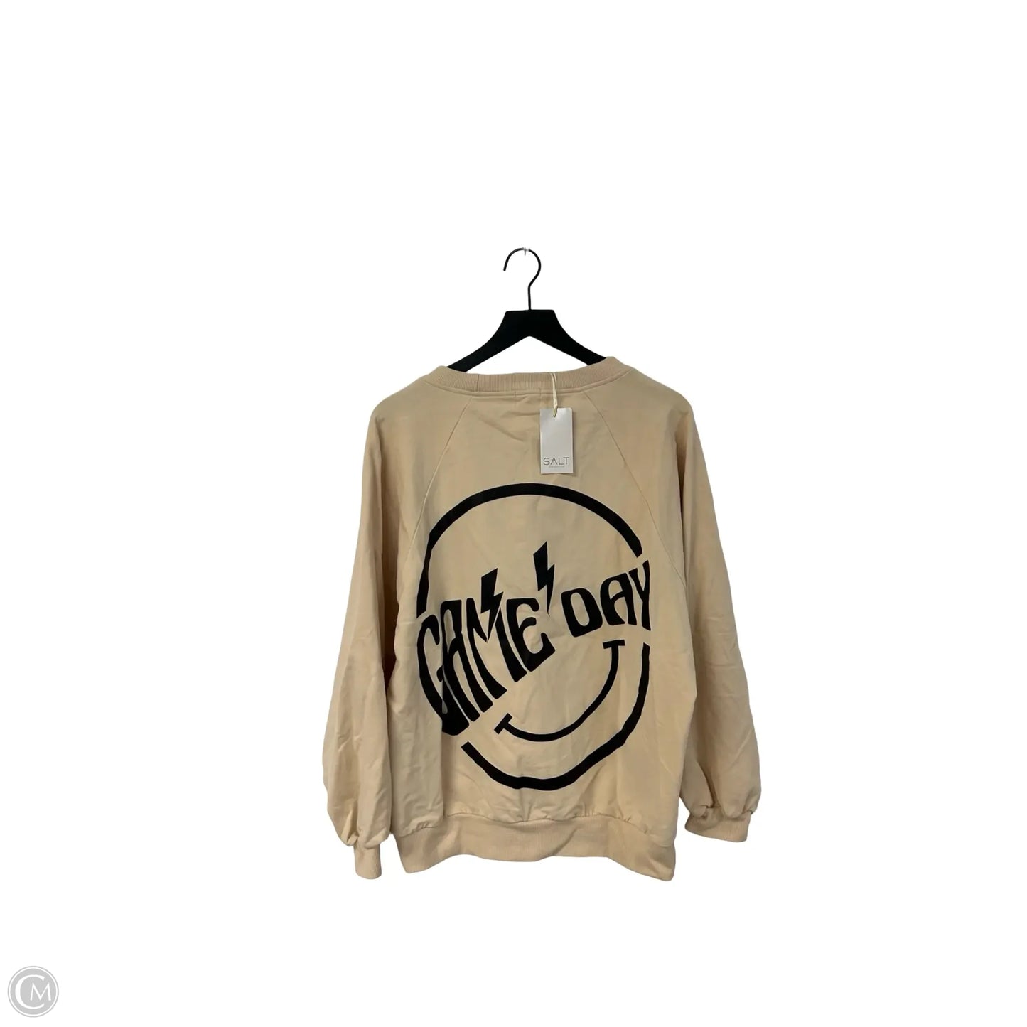 Sweatshirt Crewneck By Clothes Mentor In Cream, Size: Xl