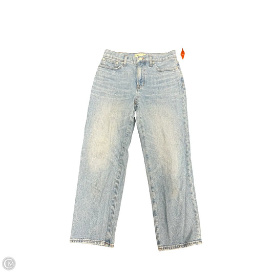 Jeans Straight By Madewell In Blue Denim, Size: 2p
