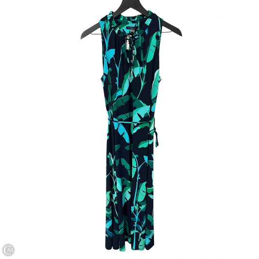 Dress Casual Maxi By Tommy Hilfiger In Blue & Green, Size: 8