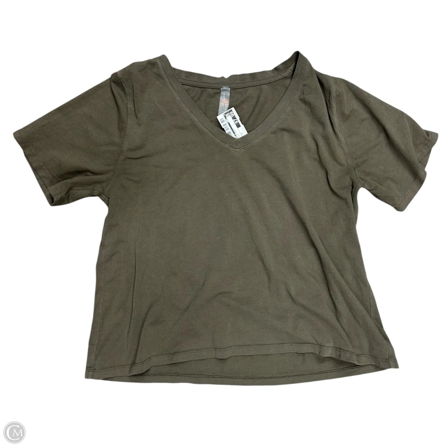 Top Short Sleeve Basic By Mono B In Green, Size: M