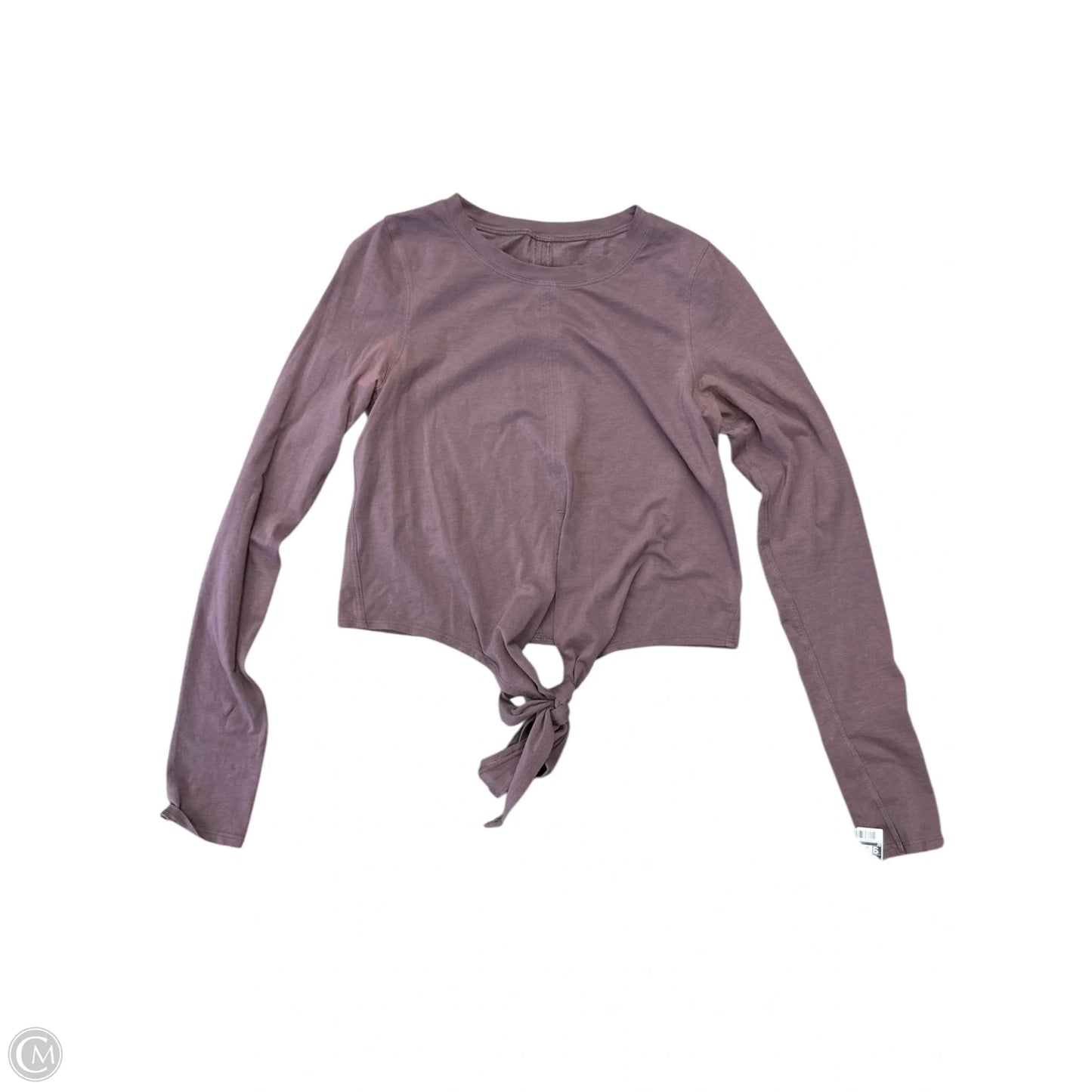 Athletic Top Long Sleeve Crewneck By Lululemon In Purple, Size: 4