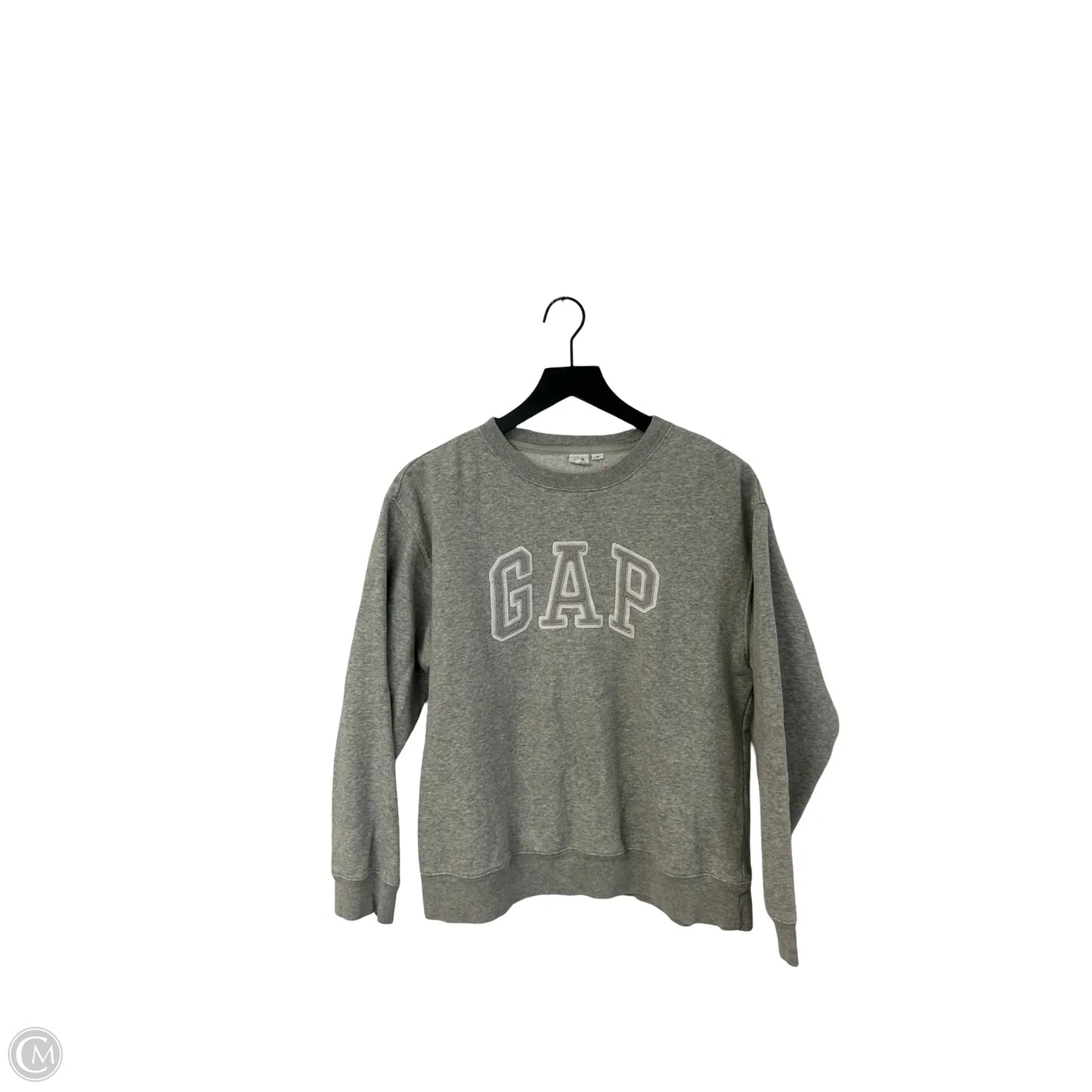 Sweatshirt Crewneck By Gap In Grey, Size: M