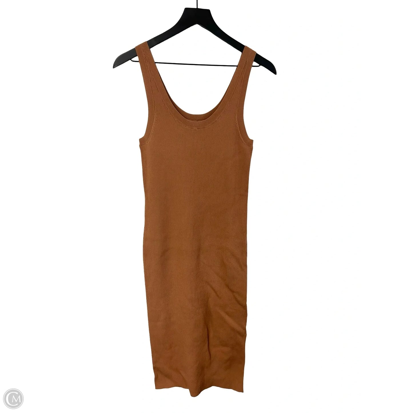 Dress Casual Midi By The Drop In Brown, Size: M