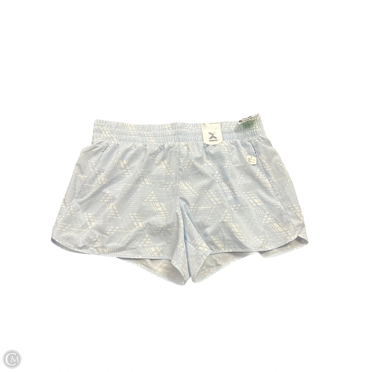 Athletic Shorts By Xersion In Blue & White, Size: Xl