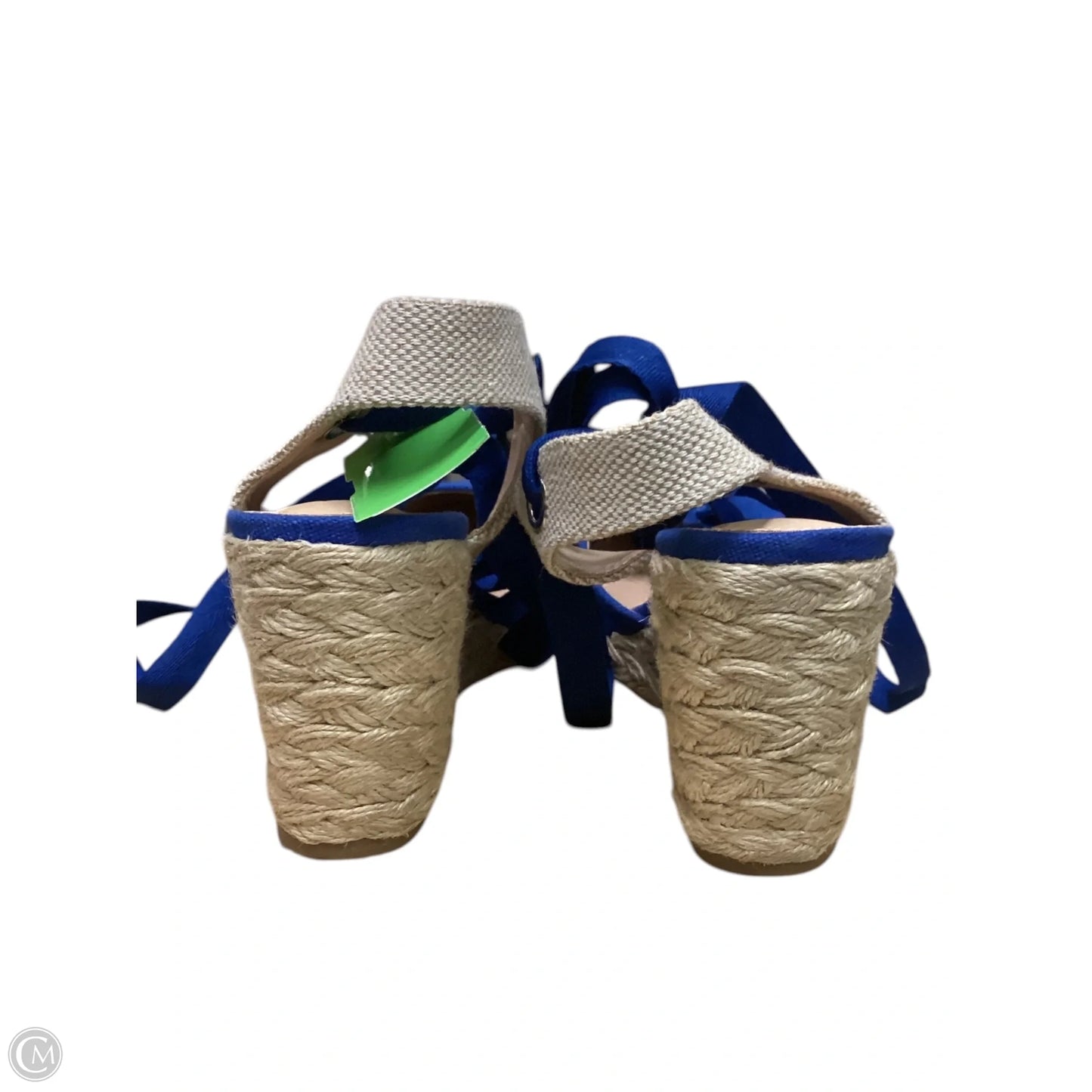 Shoes Heels Wedge By Cmf In Blue, Size: 9