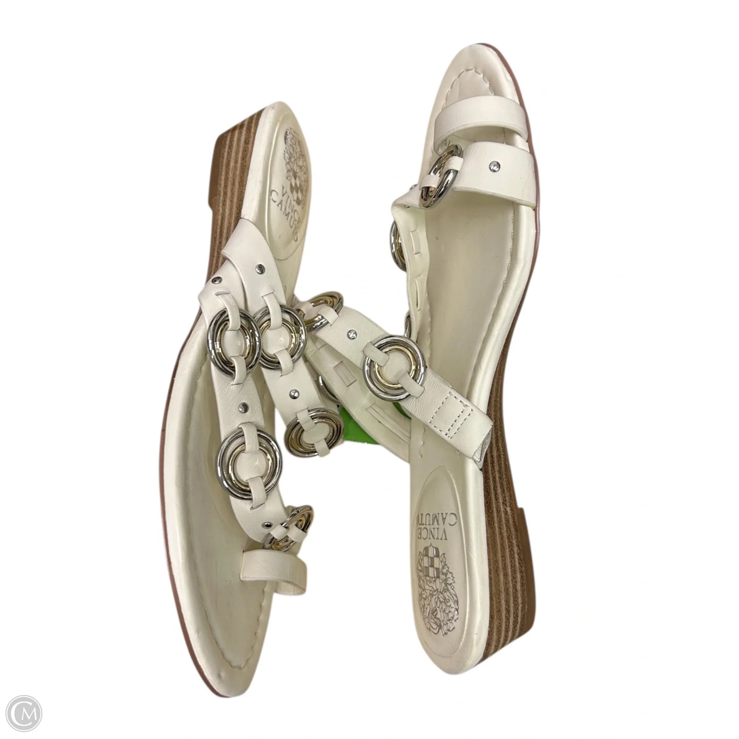 Sandals Flats By Vince Camuto In White, Size: 7.5