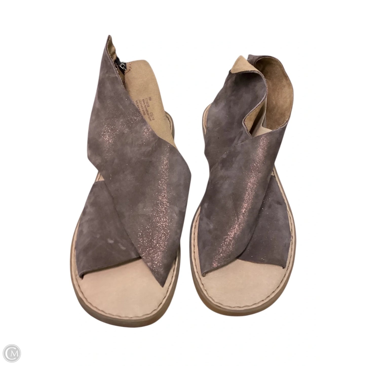 Sandals Flats By Born In Bronze, Size: 9