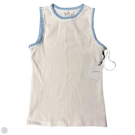 Tank Top By Japna In Blue & White, Size: M