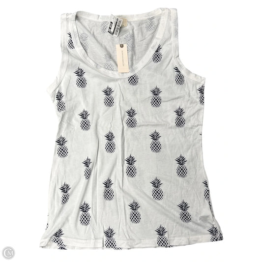 Top Sleeveless By T.la In Blue & White, Size: M