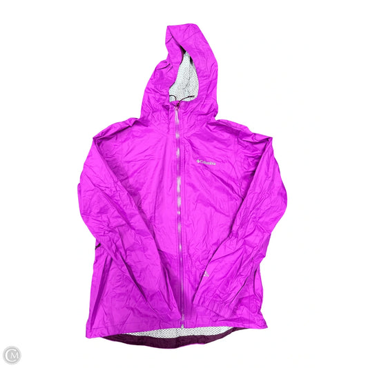 Jacket Windbreaker By Columbia In Purple, Size: M