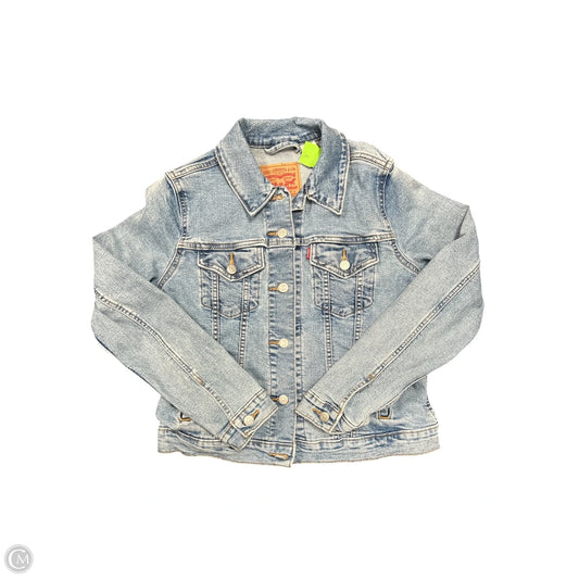 Jacket Denim By Levis In Blue Denim, Size: L