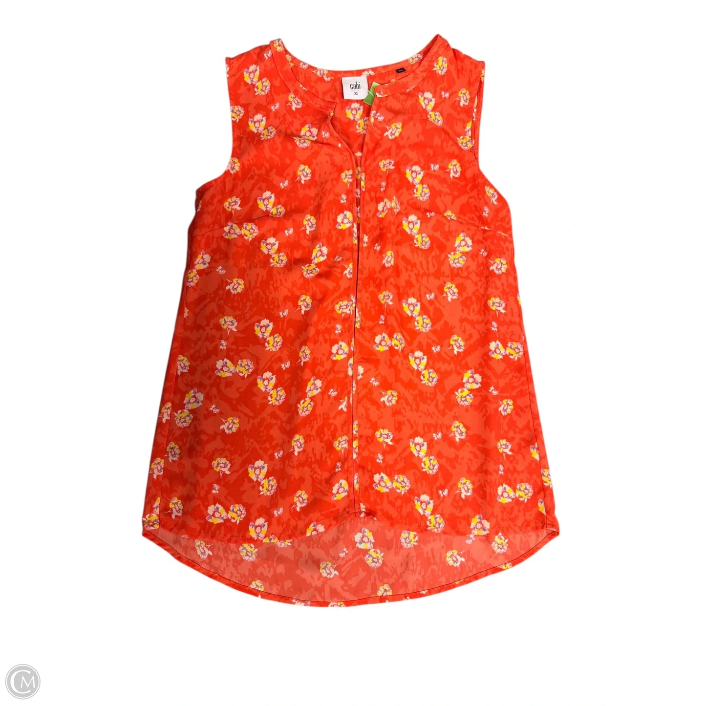 Top Sleeveless By Cabi In Orange, Size: Xs