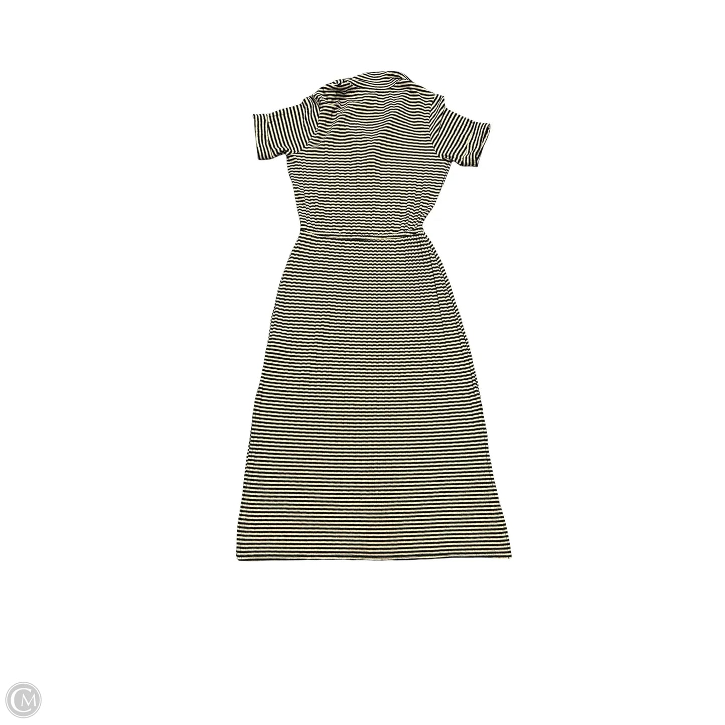 Dress Casual Maxi By H&m In Black & Tan, Size: Xs