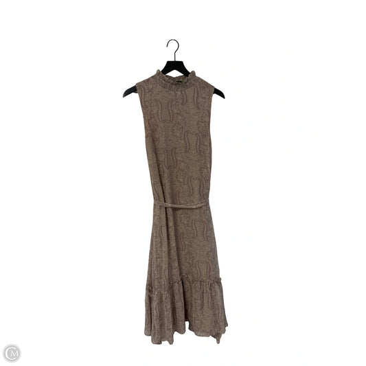 Dress Casual Maxi By Dress Forum In Purple & Tan, Size: S