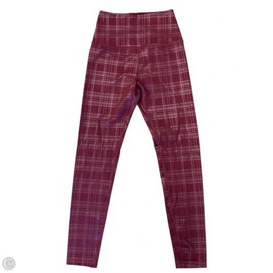 Athletic Leggings By Beyond Yoga In Maroon, Size: Xs