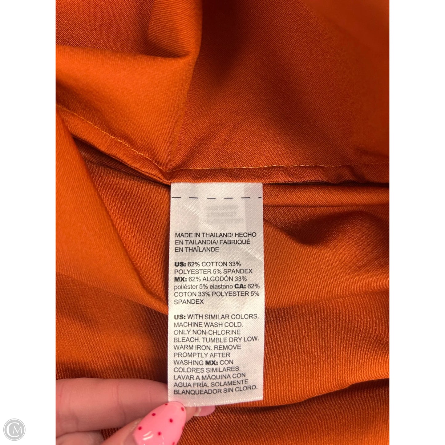 Top Short Sleeve By Chicos In Orange, Size: S