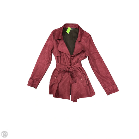 Jacket Other By Haute Monde In Maroon, Size: M