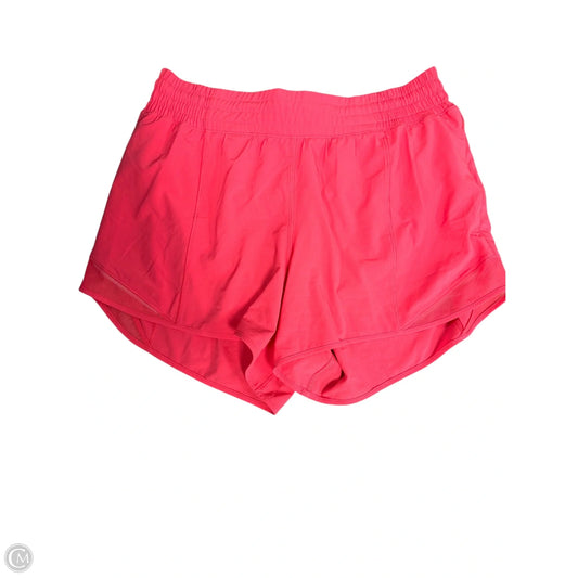 Athletic Shorts By Lululemon In Pink, Size: 10