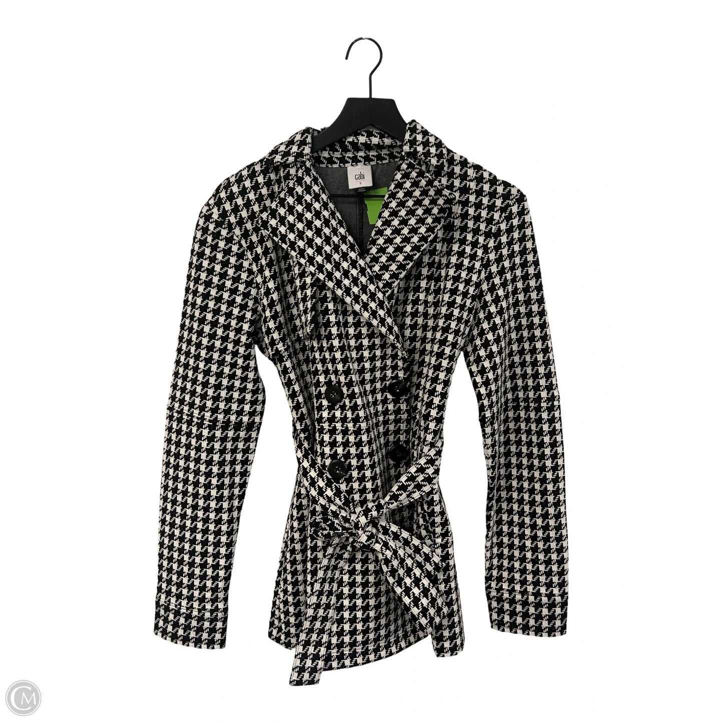 Coat Peacoat By Cabi In Black & White, Size: S