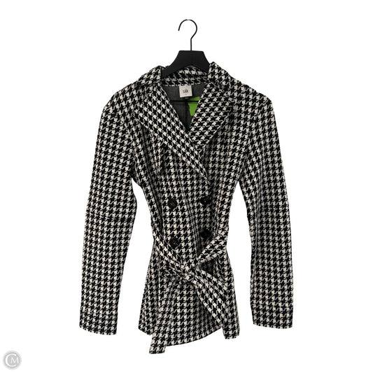 Coat Peacoat By Cabi In Black & White, Size: S