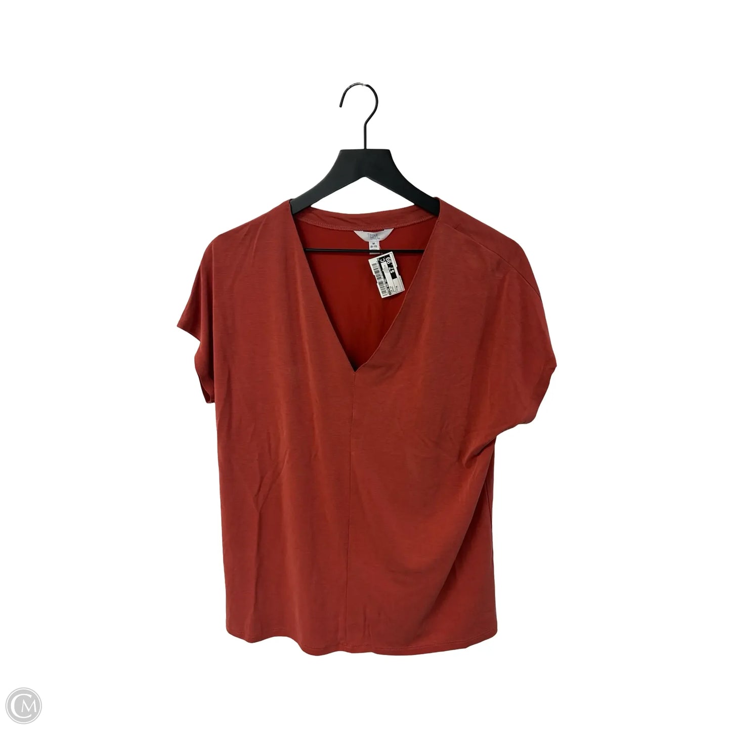 Top Short Sleeve By Time And Tru In Orange, Size: M