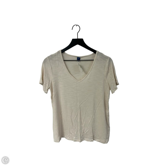 Top Short Sleeve Basic By Old Navy In Cream, Size: S