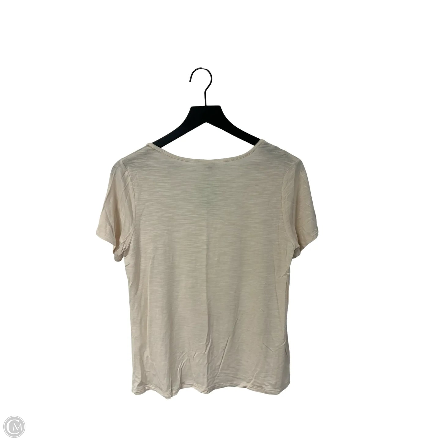 Top Short Sleeve Basic By Old Navy In Cream, Size: S