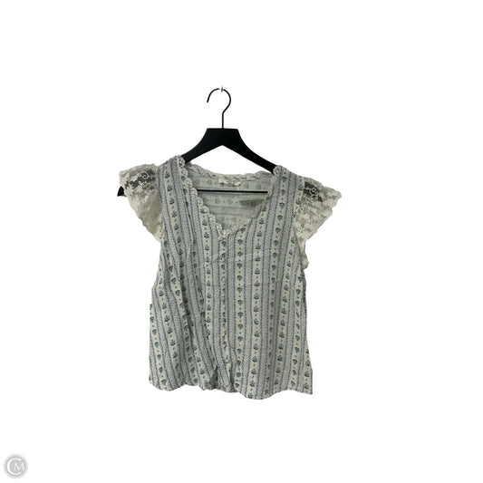 Top Short Sleeve By Mine In Floral Print, Size: S