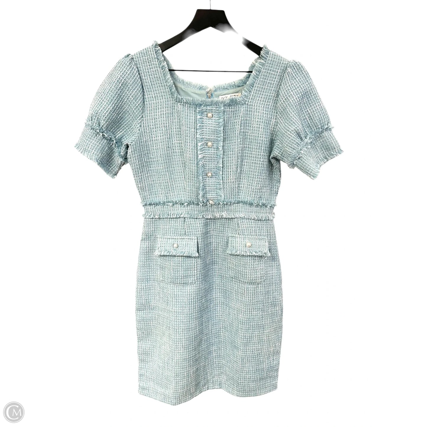 Dress Party Midi By Cmc In Blue & White, Size: S