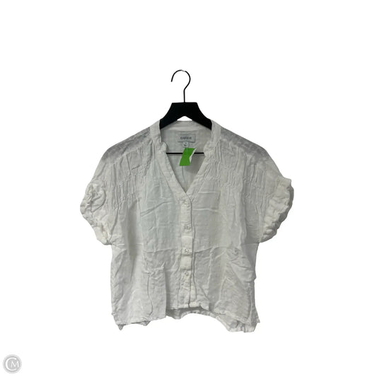 Top Short Sleeve By Evereve In White, Size: S
