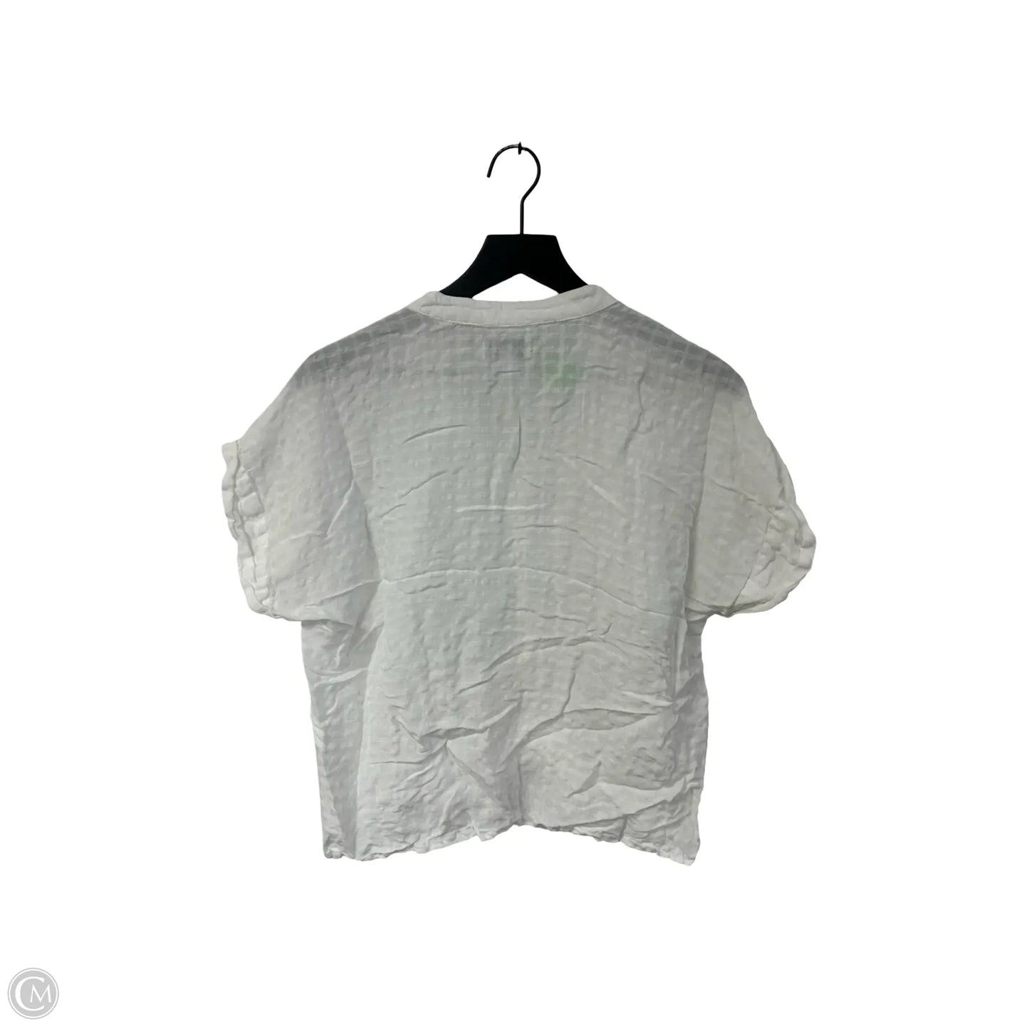 Top Short Sleeve By Evereve In White, Size: S
