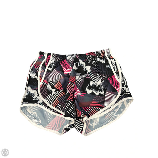 Athletic Shorts By Calvin Klein Performance In Black & Pink, Size: M