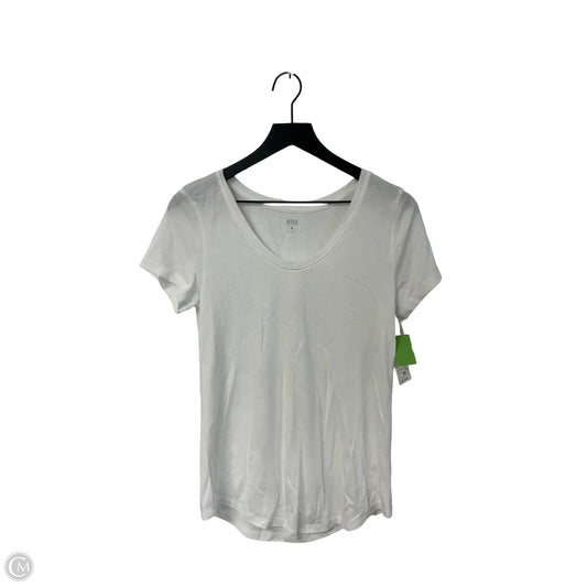 Top Short Sleeve Basic By Ana In White, Size: M