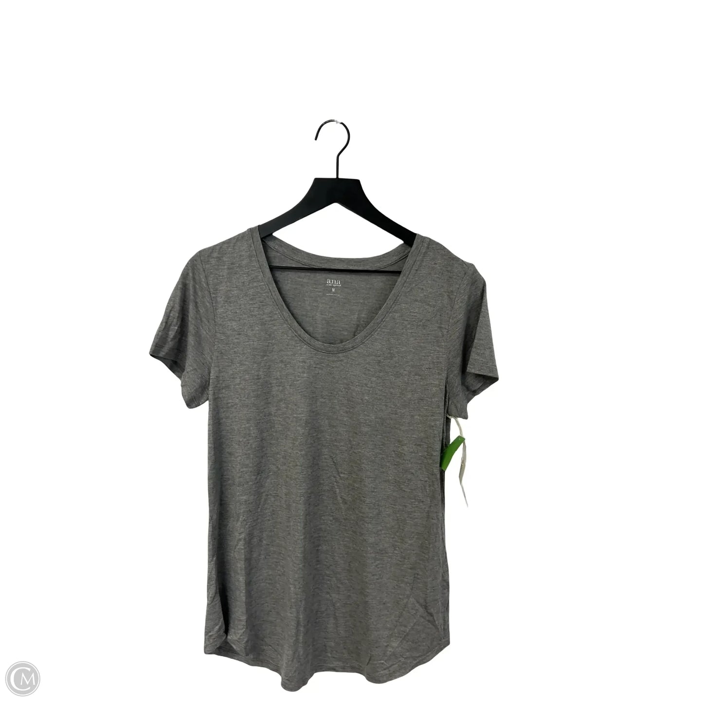 Top Short Sleeve Basic By Ana In Grey, Size: M