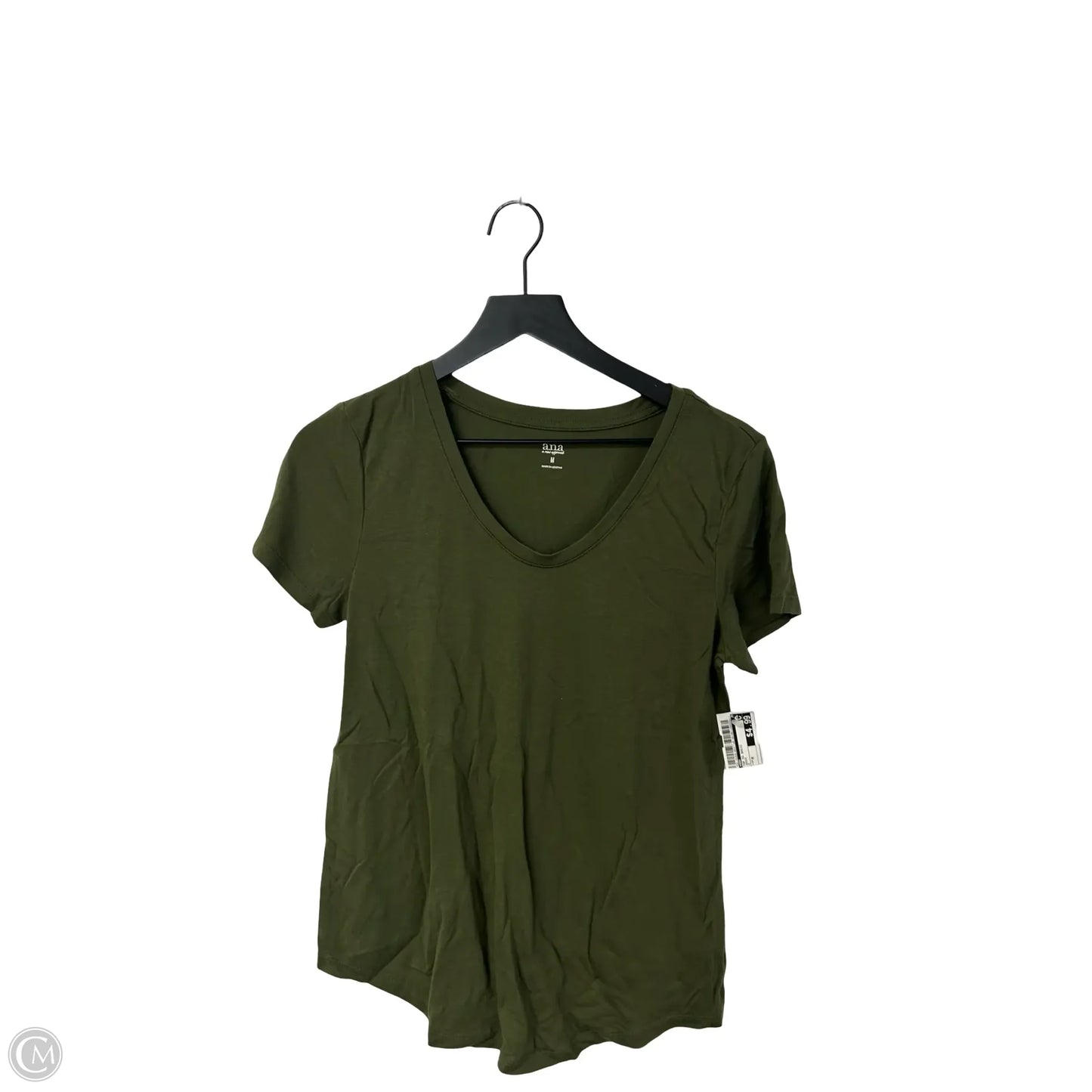 Top Short Sleeve Basic By Ana In Green, Size: M